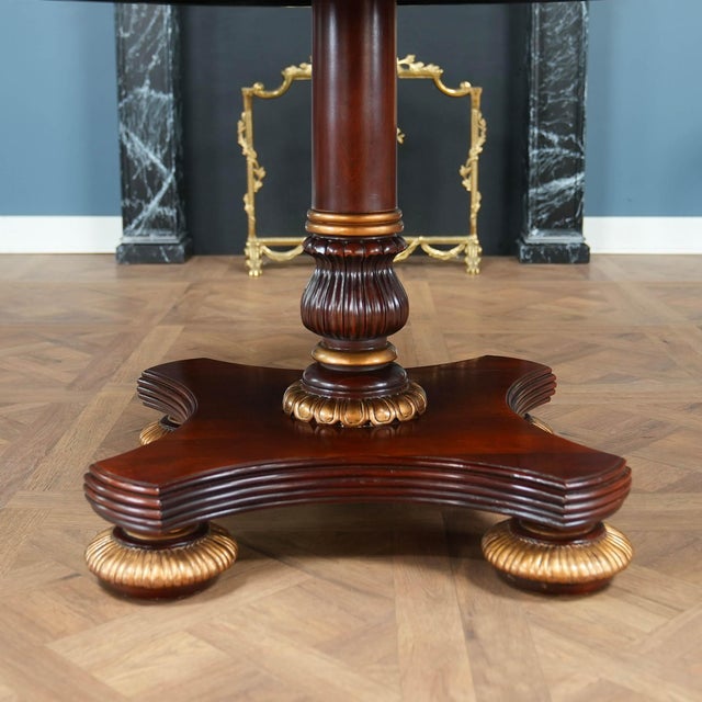 Traditional Vintage Councill Table Base With New Niagara Top For Sale - Image 3 of 8