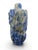 Chinese Carved Natural Lapis Lazuli Leaves Snuff Bottle For Sale - Image 4 of 11