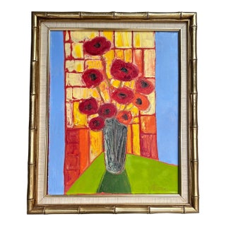 Contemporary Alexandra Brown Pop Art Floral Still Life Painting For Sale