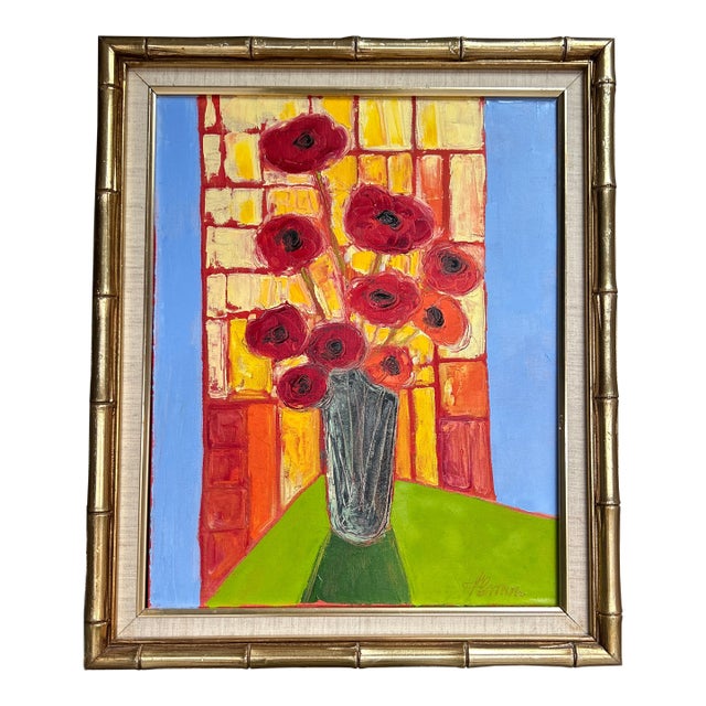 Contemporary Alexandra Brown Pop Art Floral Still Life Painting For Sale