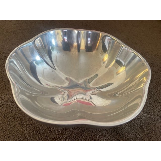 Alloy Bowl 'Clover Leaf' by Nambe. Artist Marking.