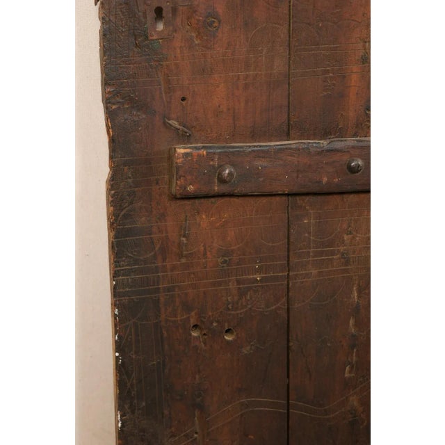 Coffee 19th Century Turkish Wooden Door For Sale - Image 8 of 11