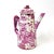 This porcelain pitcher is intricately hand-painted with details florals. No decals or transfers were used for the design