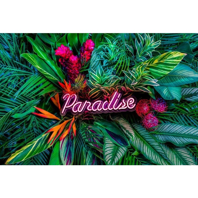 Contemporary Paradise by Javiera Estrada Print with Black Frame - 32 X 48 For Sale - Image 3 of 3