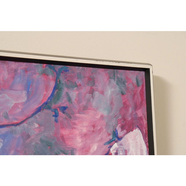 Aldina Nash Original Abstract Oil Painting, Vase of Flowers For Sale - Image 10 of 12