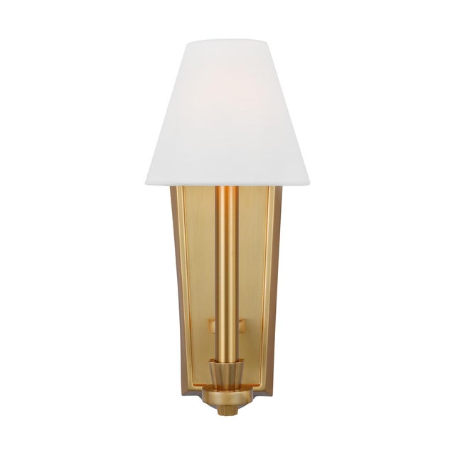 Alexa Hampton by Visual Comfort Studio Paisley Tall Sconce, Burnished Brass For Sale - Image 10 of 10