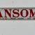 Mid 20th Century Vintage Mid 20th Century Porcelain Sign of a "Ransome" Company in Bright Red For Sale - Image 5 of 8