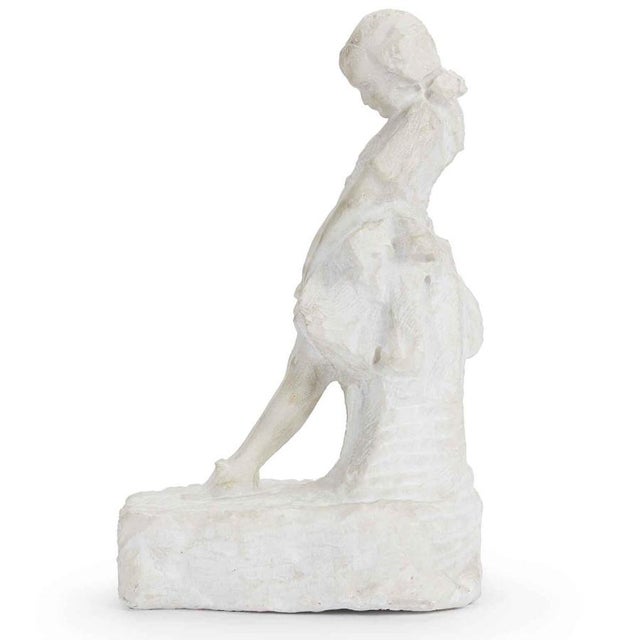Attilio Prendoni, Sculpture of a Little Girl, 1920s, Marble For Sale - Image 3 of 9