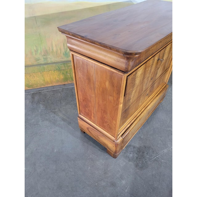 Small Louis Philippe Walnut Chest of Drawers For Sale - Image 12 of 13