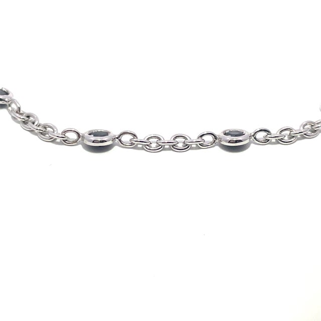 Leo Pizzo Designer 18k White Gold Black Diamond Bracelet For Sale - Image 4 of 7