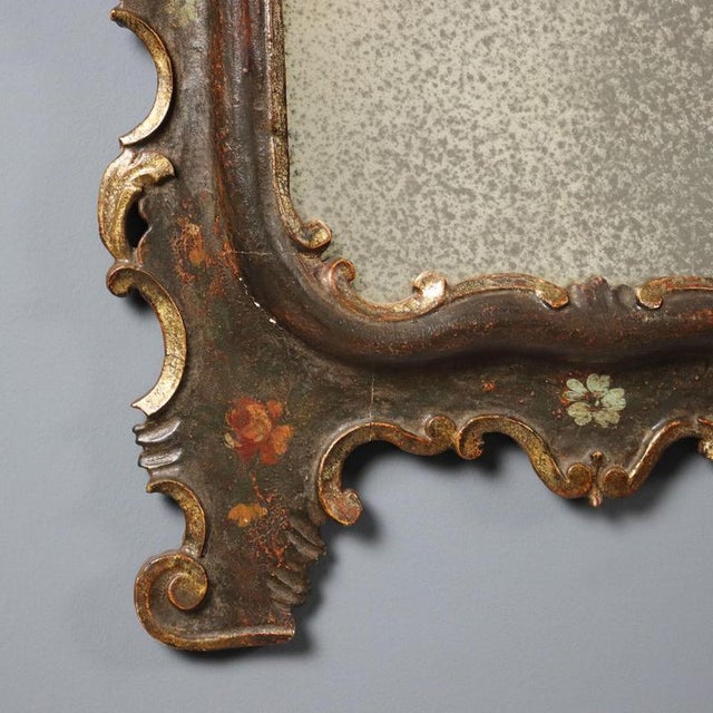 Lacquered and Painted Wood Countertop Mirror For Sale - Image 6 of 11
