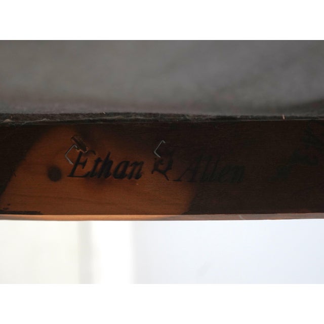 Set of 4 Ethan Allen Cherry Georgian Court Dining Room Chairs For Sale - Image 16 of 18