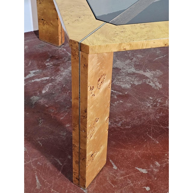 Wood Italian Dining Table in Briarwood, 1970s For Sale - Image 7 of 8