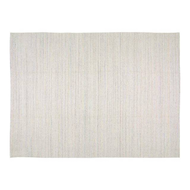 Indian Modern Hand Knotted Wool Rug, 9'3"x12'2" For Sale