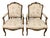 French Carved Walnut Armchairs, 1910, Set of 2 For Sale