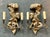 Traditional Vintage Regency Gilt Tipped Monkey Sconces - a Pair For Sale - Image 3 of 8