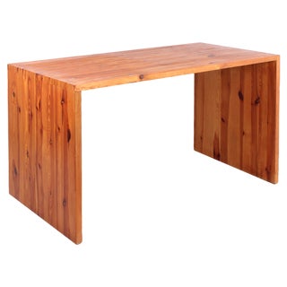 Mid-Century Pine Desk attributed to Ate Van Apeldoorn for Houtwerk Hattem, 1960s For Sale