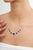 Not Yet Made - Made To Order 7.3ct Emerald-Cut Blue Sapphire Diamond Halo Station Necklace in 14k White Gold For Sale - Image 5 of 18