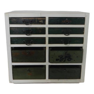 Table Chest of 10 Drawers, 1980 For Sale