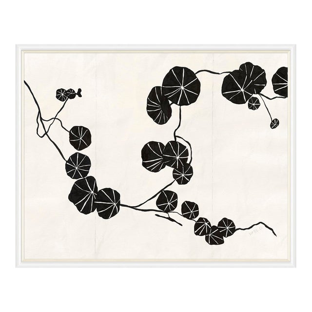 Nasturtium (var. 2) by Susan Hable, White Frame For Sale