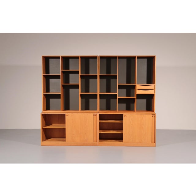 Danish Oak Wall Unit by Kurt Østervig for Kp Møbler, 1970, Set of 4 For Sale - Image 8 of 15
