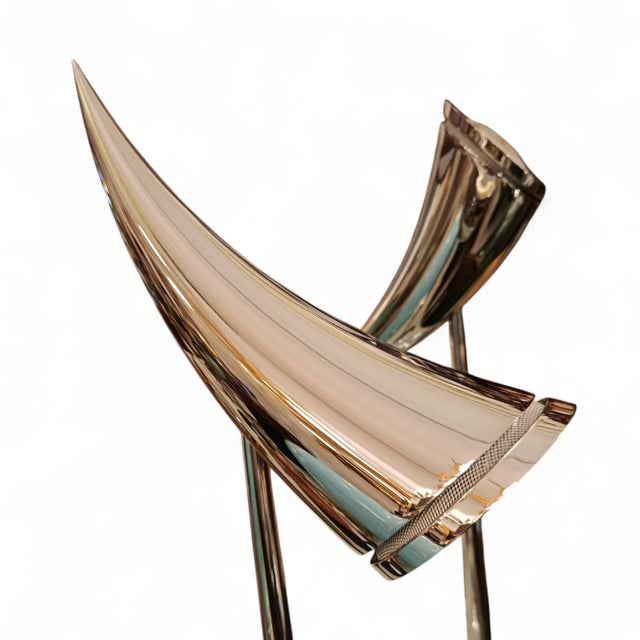 Pair of "Ara" table lamps designed by Philippe Starck for the Italian firm Flos in 1988. This piece has an attribution...