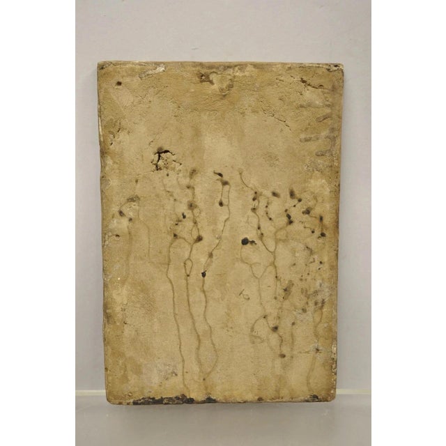 Ceramic Antique Persian Iznik Qajar Style Ceramic Pottery Tile Light Blue Bird Rider C1 For Sale - Image 7 of 10