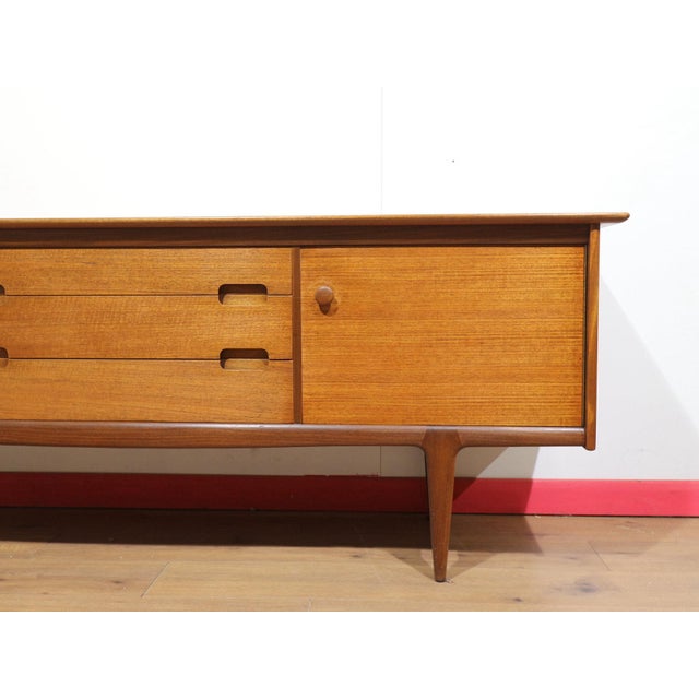 Wood Mid Century Modern Teak Afromosia Credenza Sideboard by Younger For Sale - Image 7 of 15