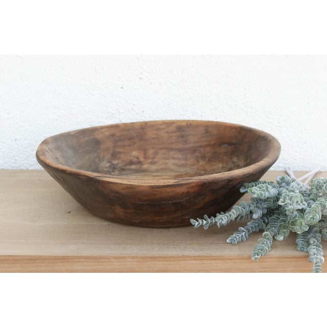 Vintage Light Brown Kitchen Bowl For Sale - Image 4 of 4