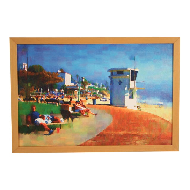 Laguna Beach Boardwalk Painting For Sale