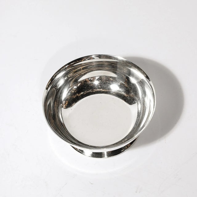 Mid-Century Modern Silver Plated Bowl by d.w. Haber and Son Ny For Sale - Image 3 of 8