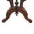 Antique Eastlake Carved Walnut Oval Marble Top Table Unsigned C1890 For Sale - Image 4 of 10