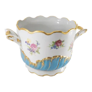 Early 20th Century French Old Paris Sevres Style Wine Cooler or Cache Pot