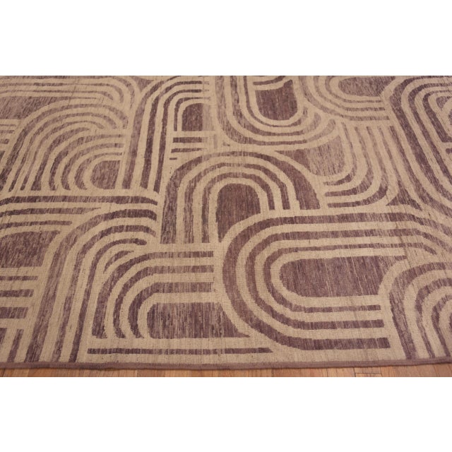 Oversized Modern Art Deco Rug For Sale In New York - Image 6 of 10