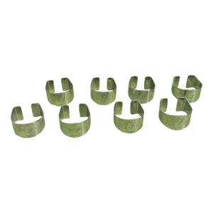 1970s Collection of Silver Horseshoe "G" Napkin Rings- Set of 8