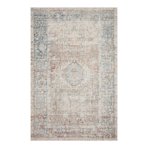 Chris Loves Julia x Loloi Jules Natural / Ocean 18" x 18" Sample Rug