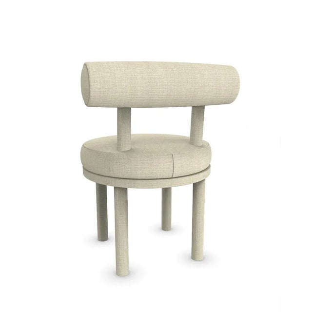 Moca Chair in Famiglia 05 Fabric by Studio Rig for Collector For Sale - Image 4 of 6