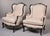 Vintage Louis XV-Style Carved Wingback Chairs With New Upholstery - Pair For Sale - Image 4 of 11