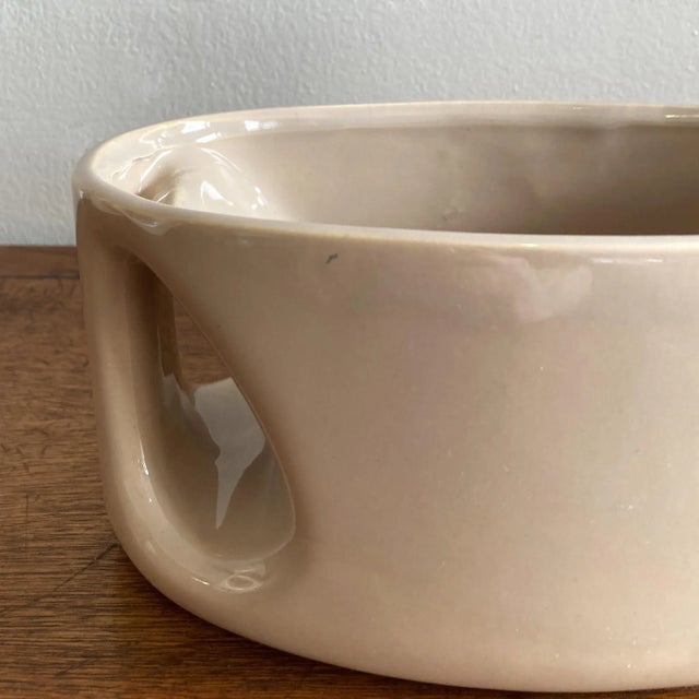 Ceramic Haeger Beige Ecru Oblong Abstract Vase, Postmodern For Sale - Image 7 of 13