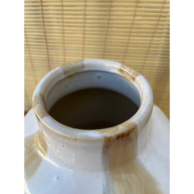 A Pair of Mid-Century Modern Two-Tone Studio Pottery Ceramic Vases.Circa 1970s For Sale - Image 14 of 18