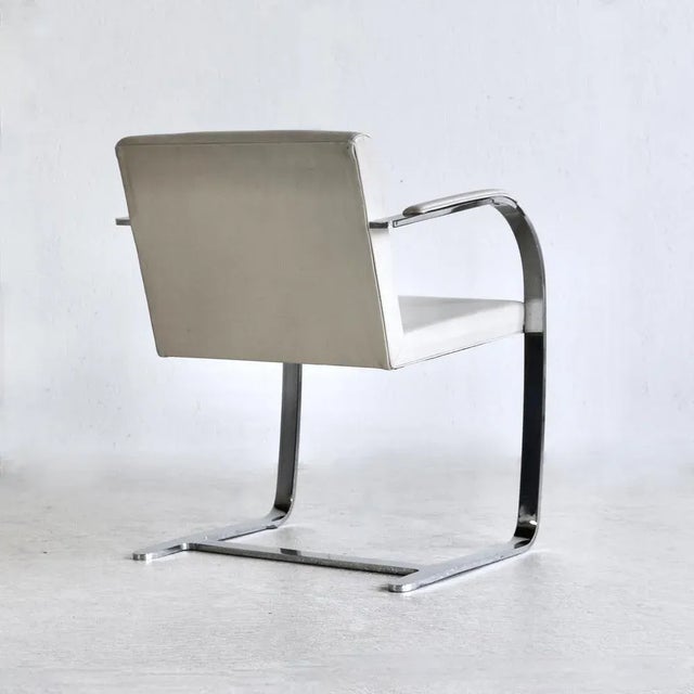 Postmodern Brno Armchairs attributed to Mies van der Rohe for Knoll, USA, 1980s, Set of 8 For Sale - Image 3 of 9
