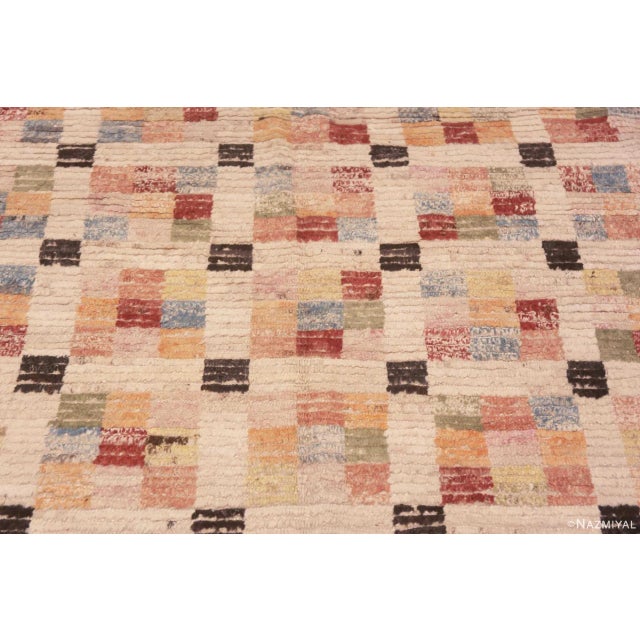 Large Colorful Geometric Tile Design Modern Area Rug For Sale - Image 4 of 9
