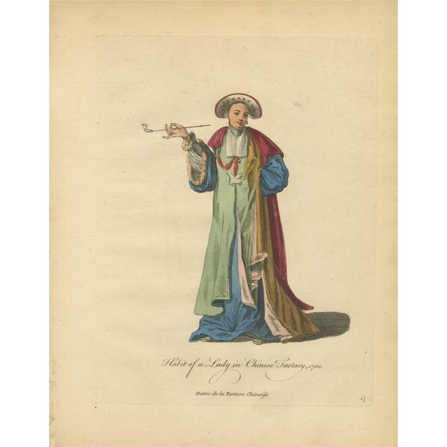 Jefferys, Lady in Chinese Tartary, 1749, Print For Sale