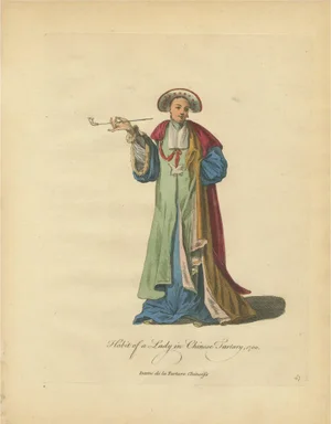 Jefferys, Lady in Chinese Tartary, 1749, Print