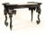 Exquisite table features detailed hand carved elephant head and legs. Single hidden drawer on one side and Arabesque...