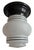 Mid-Century Modern Hobnail Style Ceiling Light Fixture With Black Accent Stripes For Sale - Image 3 of 6