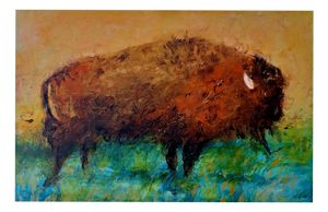 Monika Rossa, Bison, 2026, Oil on Canvas