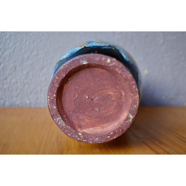 Beige Art Deco Vase in Polychrome Glazed Stoneware, 1960s For Sale - Image 8 of 10