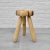 Modern Swedish Striped Milking Stool in Pine and Teak by Andreas Zätterqvist, 2010s For Sale - Image 3 of 8