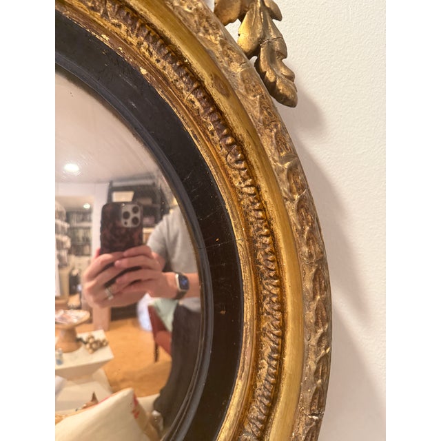 Neoclassical Neoclassical Convex “Bull’s-Eye”English Regency Mirror For Sale - Image 3 of 10
